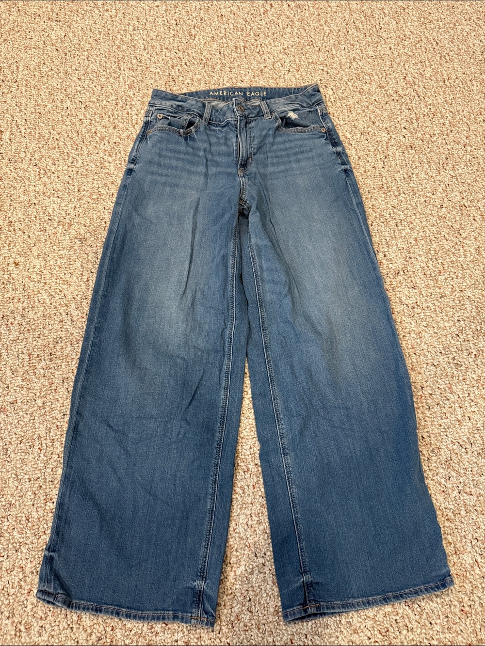 American Eagle Outfitters Blue Wide Leg Women's Jeans